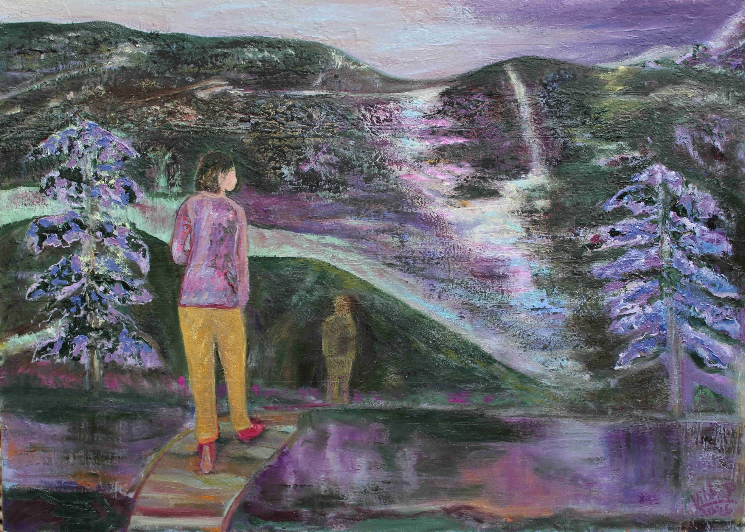 The heather valley (2026) 
Oil on canvas board 70 x 50 cm 
