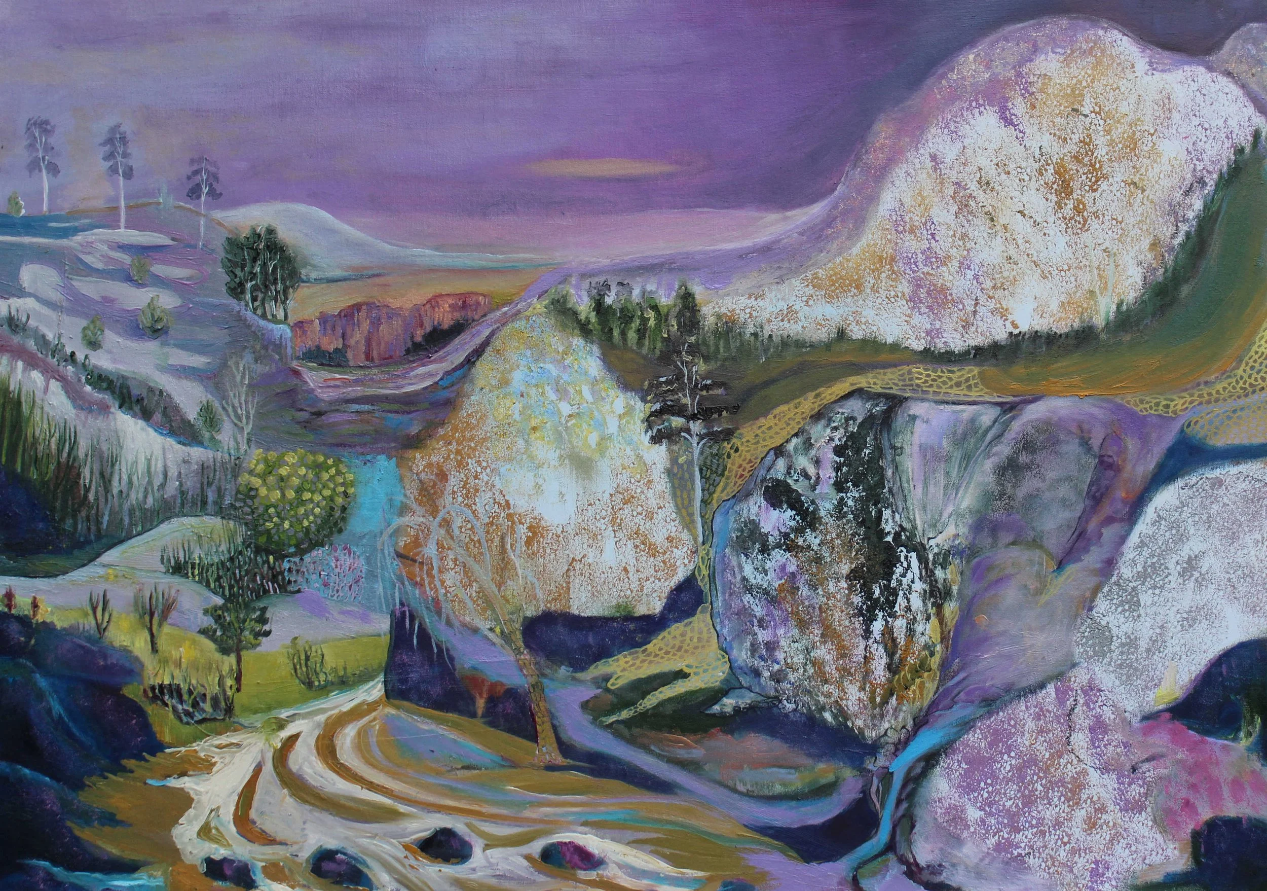 The dreaming glen (2026)
Oil on Canvas panel 70 x 50 cm 
