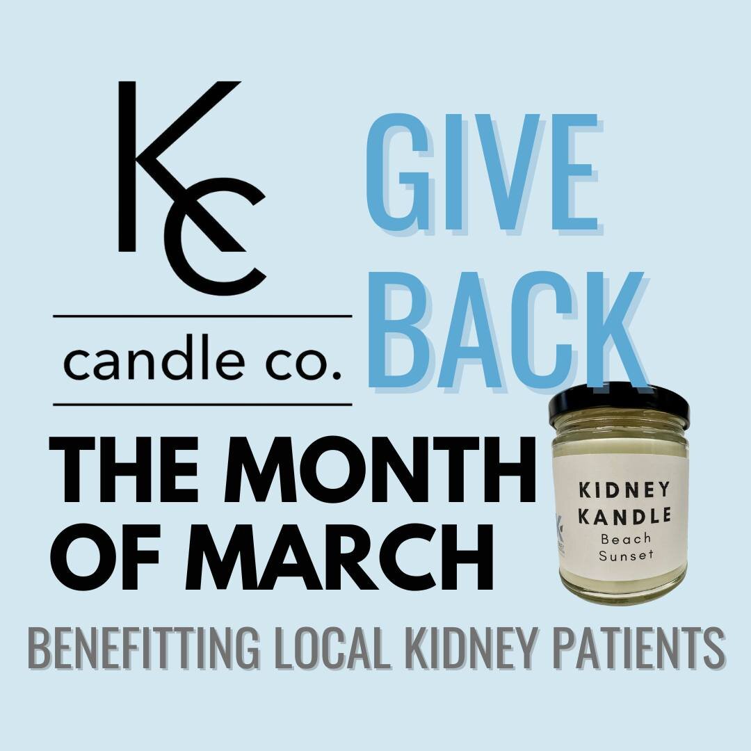 It is not too late to purchase a Kidney Kandle! A portion of each candle will be given back to support local kidney patients 🩵 Thank you Kc Candle Company for supporting local kidney patients!