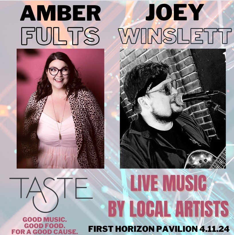 We are so excited for our local entertainment for the night of TASTE! Amber Fults and @joeywinslett know how to put on a great show! Our big night full of yummy food, great retail vendors, and so much fun is only 2 days away! We can not wait to see y
