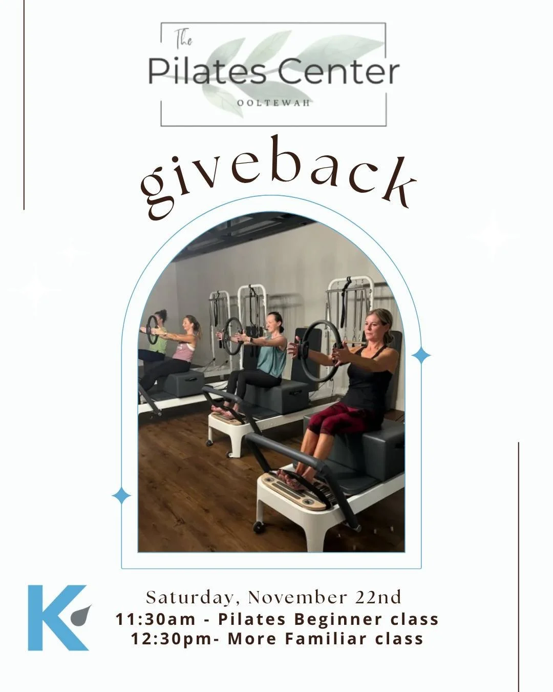 🧘&zwj;♀️ Stretch for a cause on November 22!
Join us for a special Pilates give-back night benefiting Adopt-a-Box! All proceeds help provide renal-friendly holiday meals for kidney patients in our community.
 Date: Saturday, November 22
Two classes 