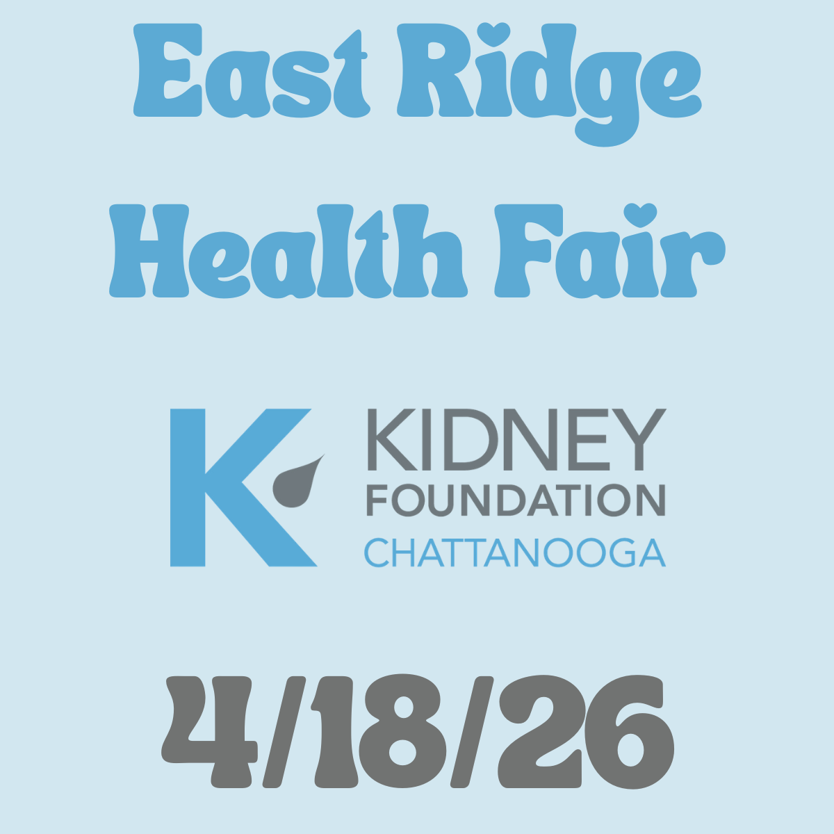 2nd Annual East Ridge Health Fair