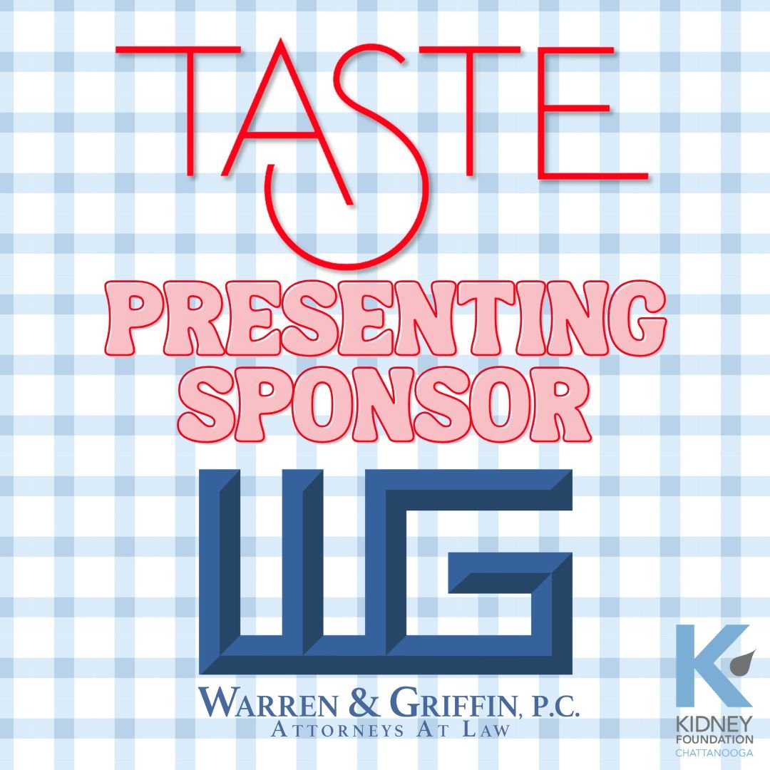 Thank you to our TASTE Presenting Sponsor, Warren &amp; Griffin! ⭐️ We're so appreciative of your support that is directly helping kidney patients in our community.
We can't wait to see you all NEXT WEEK, Thursday April 9th for an awesome night of fo