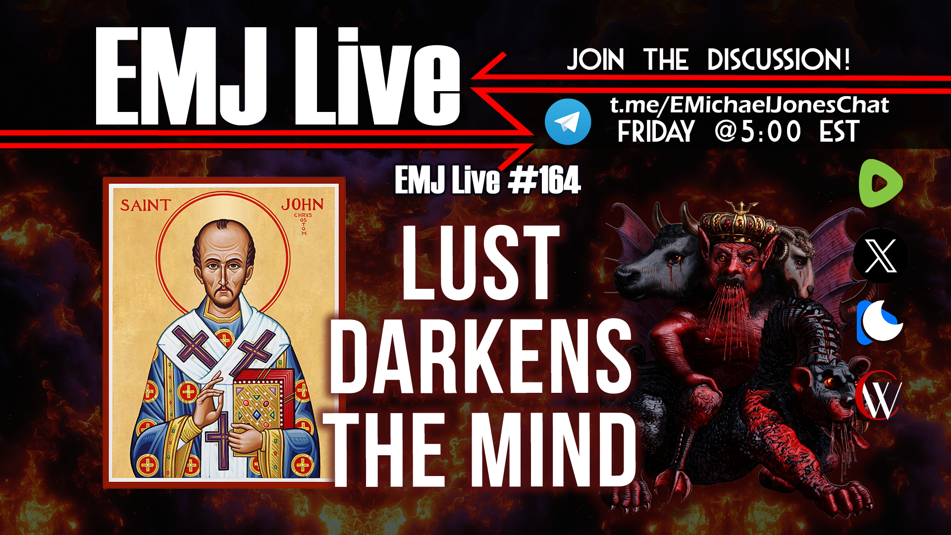 EMJ Live 164: Lust Darkens the Mind