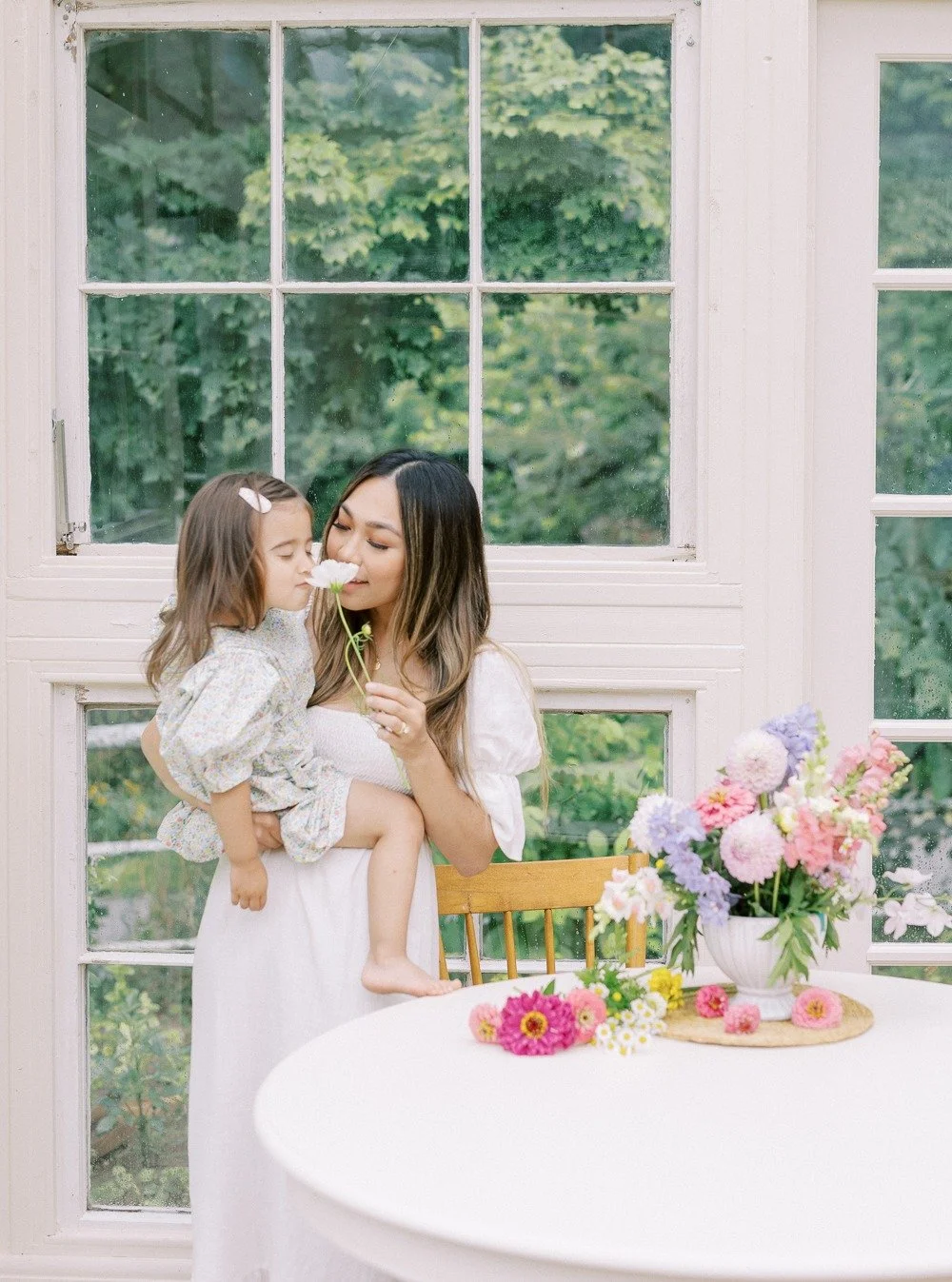 Throwback to this beautiful content shoot for the greenhouse @allwhowanderflowerfarm and @greenandflora. Looking at these, I miss running @greenandflora and curating all the darling pieces for children &mdash; maybe it's a sign I should unpause the s