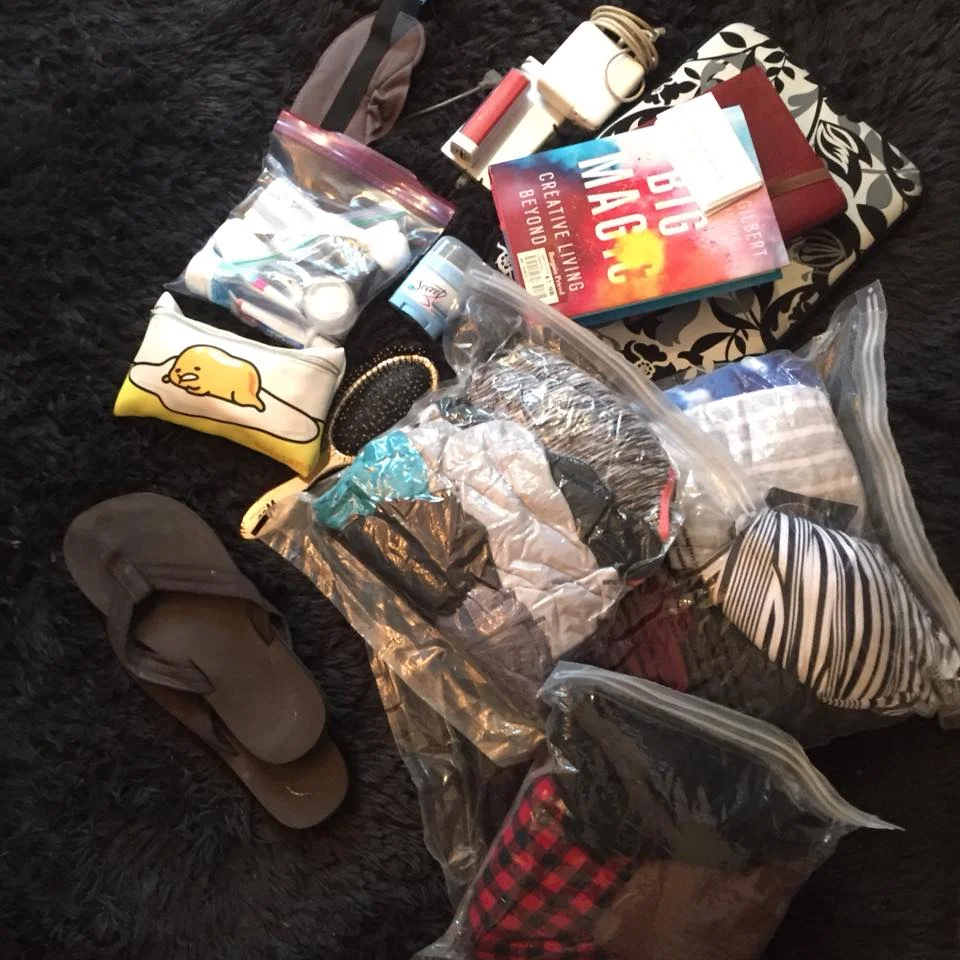 how to pack a carry on - her bags were packed
