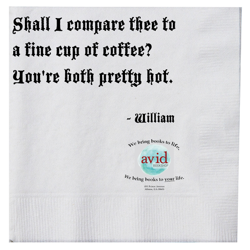 Avid Bookshop Napkin 2 - William Shakespeare