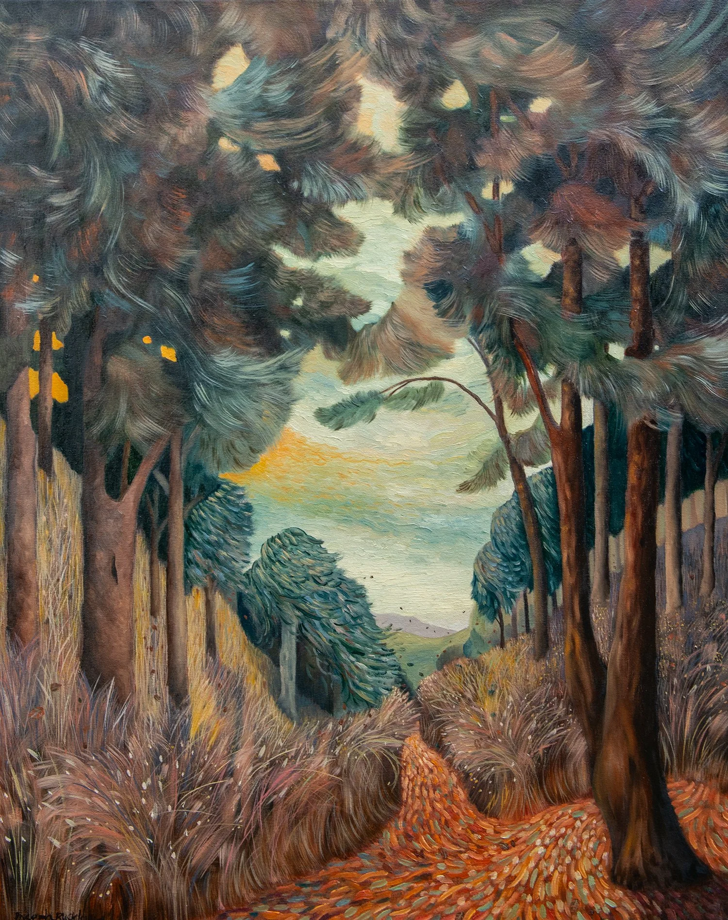 Quietly the Trees Casting their Crowns • Oil on Canvas • 76 x 60 cm. October 10th 2026. 