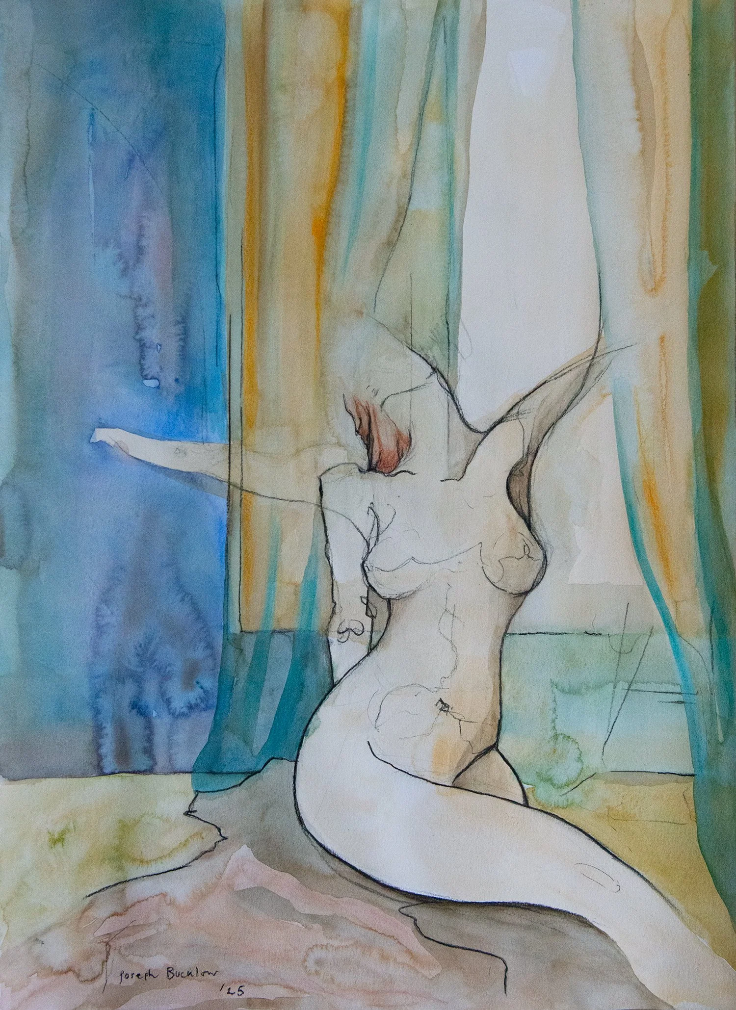 Untitled • Mixed Media on Paper • 58 x 42 cm. 2025. 