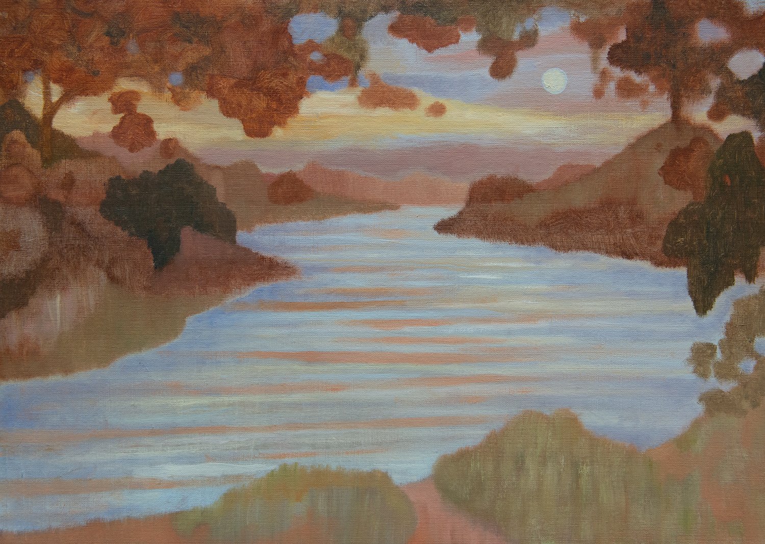 Half Wakened Dusk • Oil on Paper • 30 x 42 cm. 2026