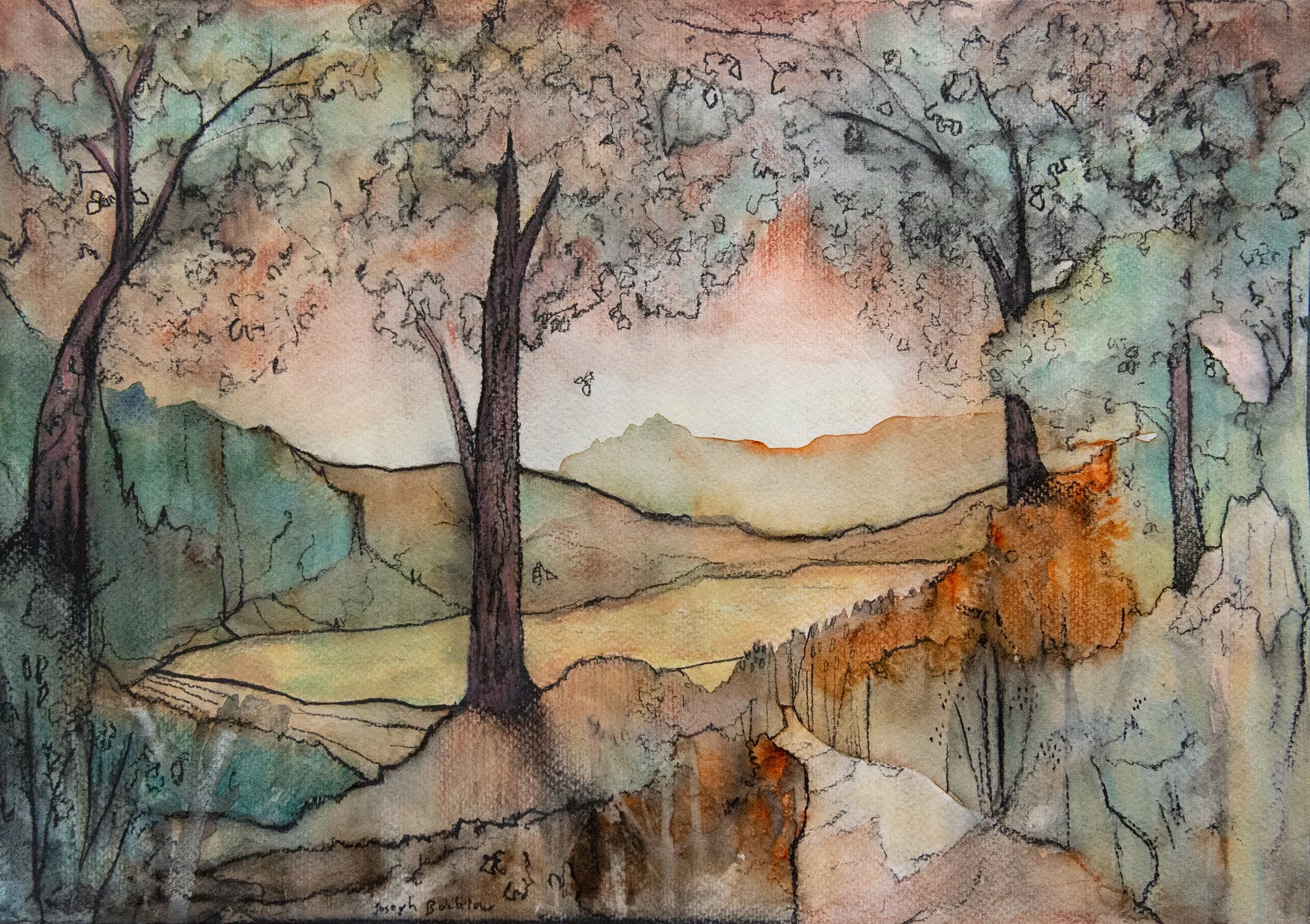 Untitled • Mixed Media on Paper • 30 x 42 cm. 2026