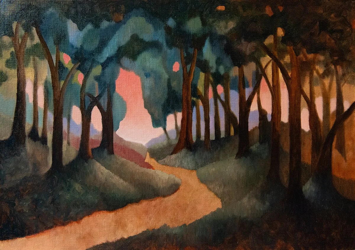 The Summer Holds • Oil on Paper • 30 x 42 cm. 2026.