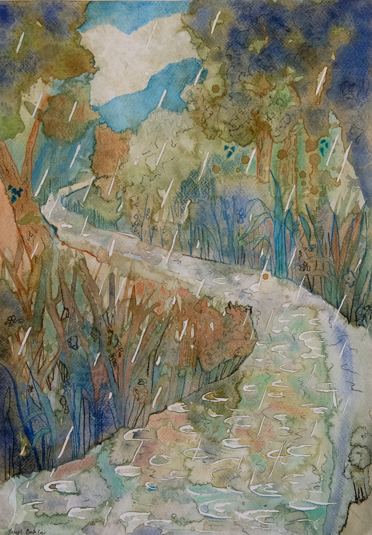 April • Watercolour & Charcoal on Paper • 42 x 30 cm. April 2026.  (Copy)