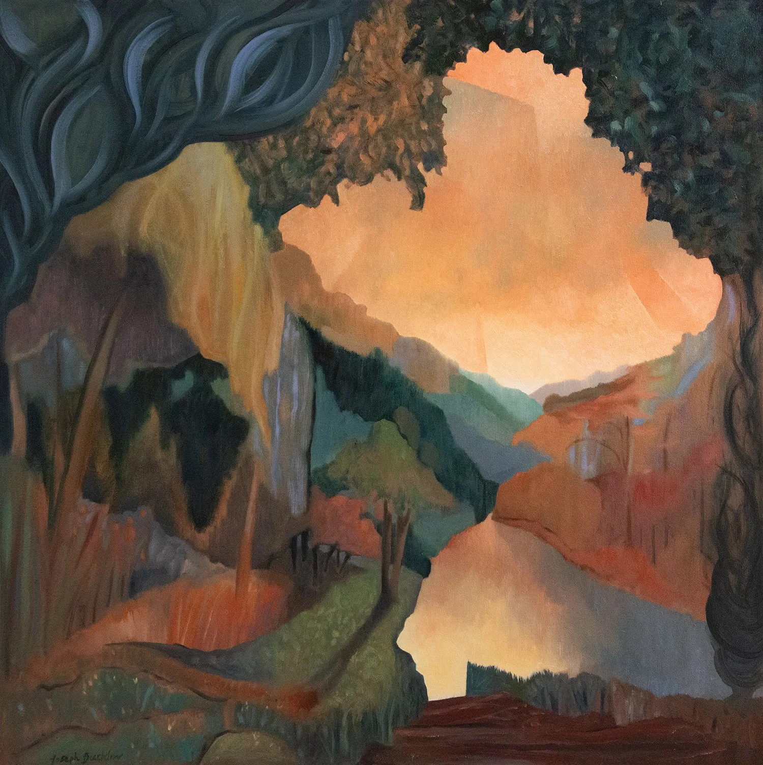 Ebbing Midsummer • Oil on Canvas • 80 x 80 cm. April 30th 2026. 