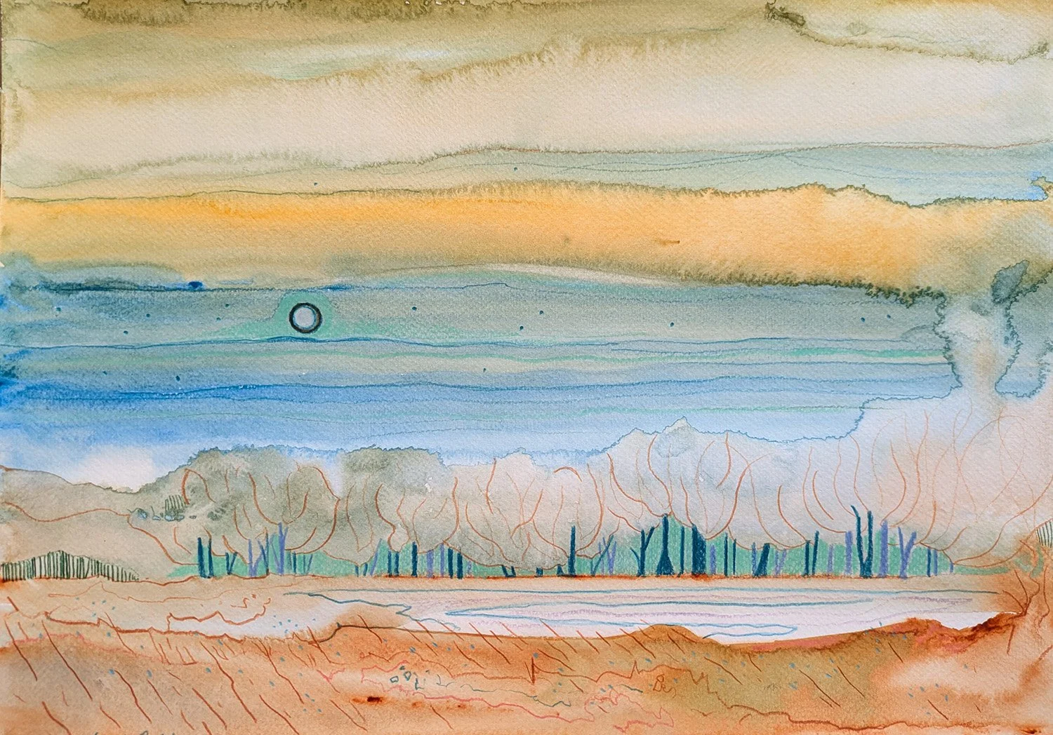 Rhapsody in Green • Watercolour on Paper • 30 x 42 cm. May 15th 2026.  (Copy)