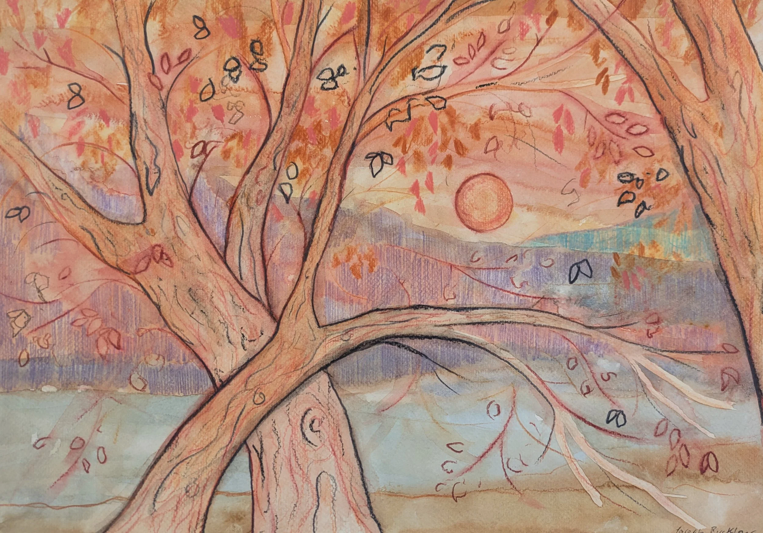 Sketch for Autumn • Mixed Media on Paper • 30 x 42 cm. June 2026.  (Copy)