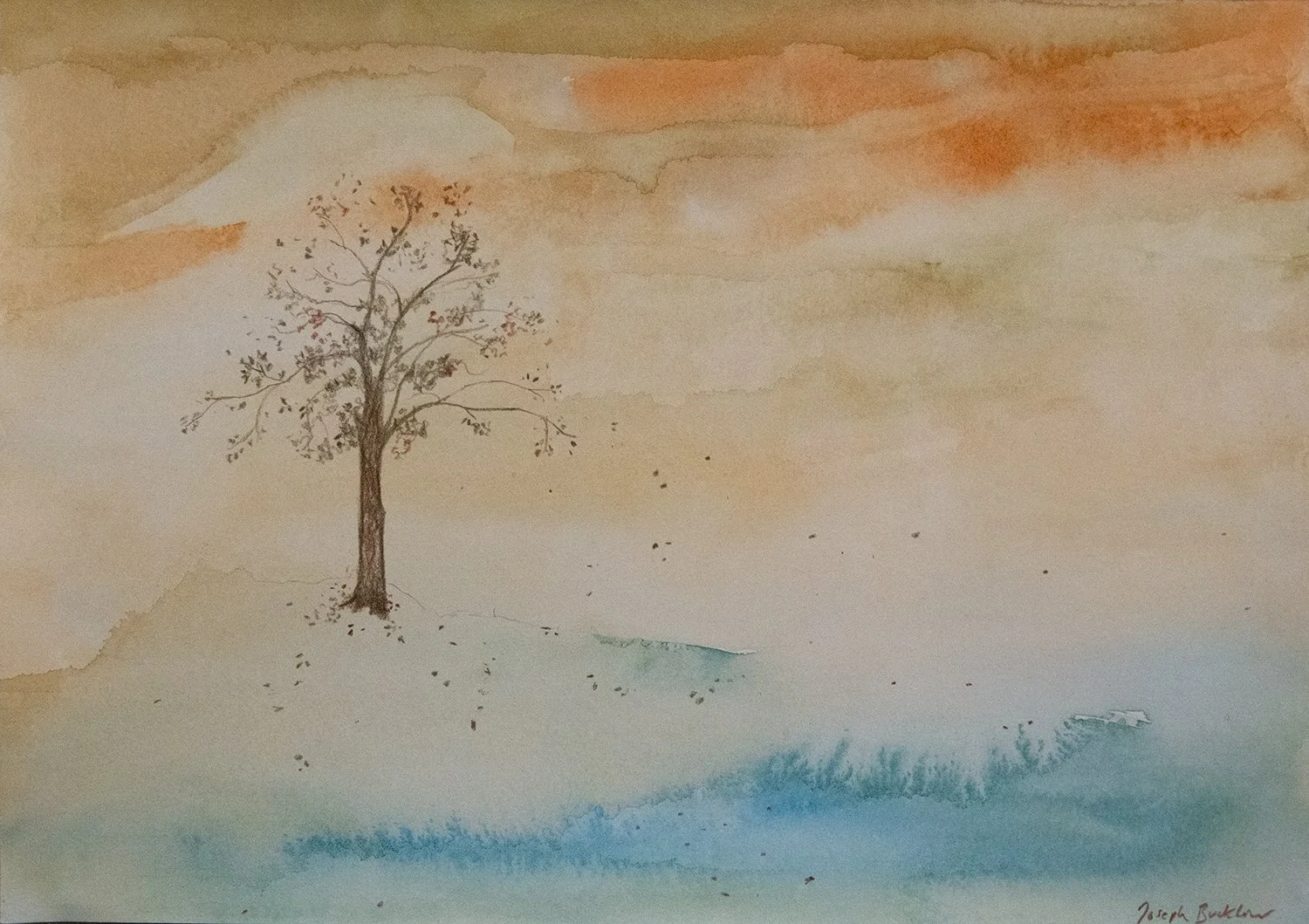 Upon those Boughs • Mixed media on Paper • 30 x 42 cm. June 20th, 2026. 