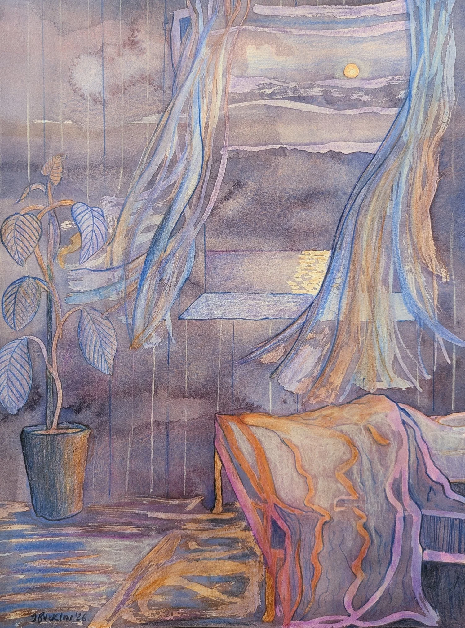 A Northumbrian Dream • Mixed Media on Paper • 42 x 30 cm. Sept 2026.