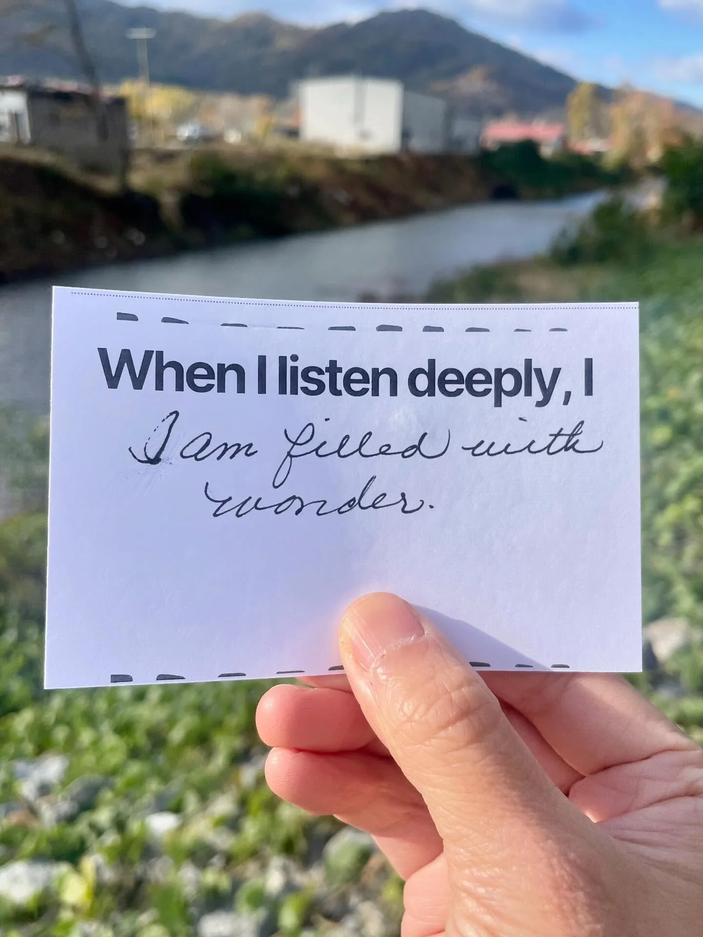 Another random sampling of cards collected from Gather Hear North Carolina audiences, a continuation from Gather Hear Maine 2024.

It&rsquo;s clear now in having read the hundreds of notecards, that everyone more or less wants the sames thing for thi