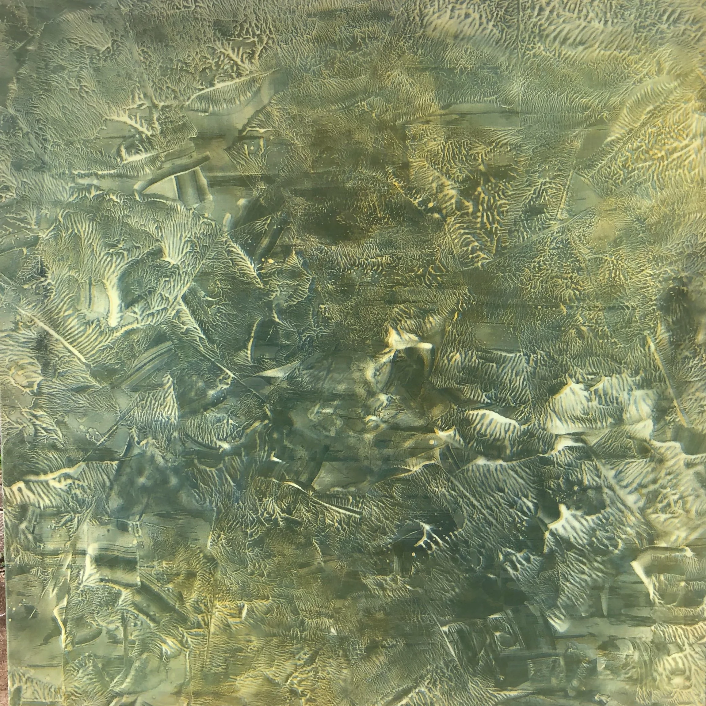  Green Presence  UV dye on cotton 