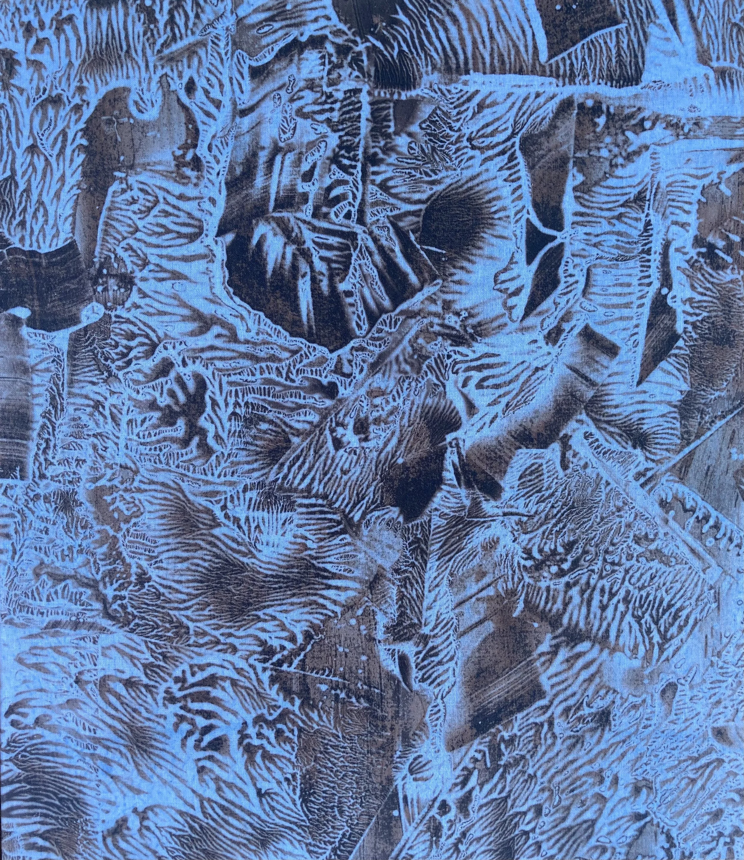  Lagoon  UV dye on cotton 