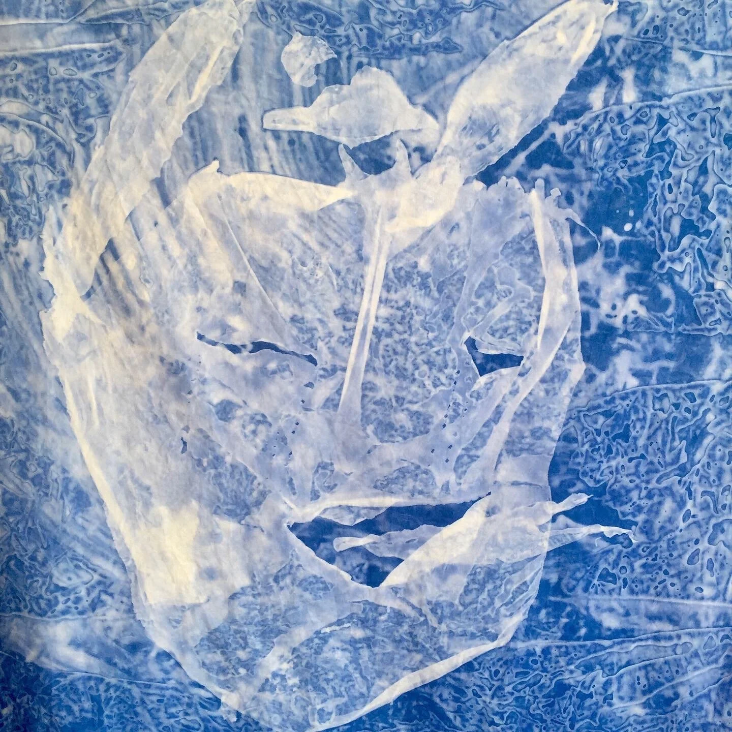  Devil Falling From Heaven  UV dye on cotton 