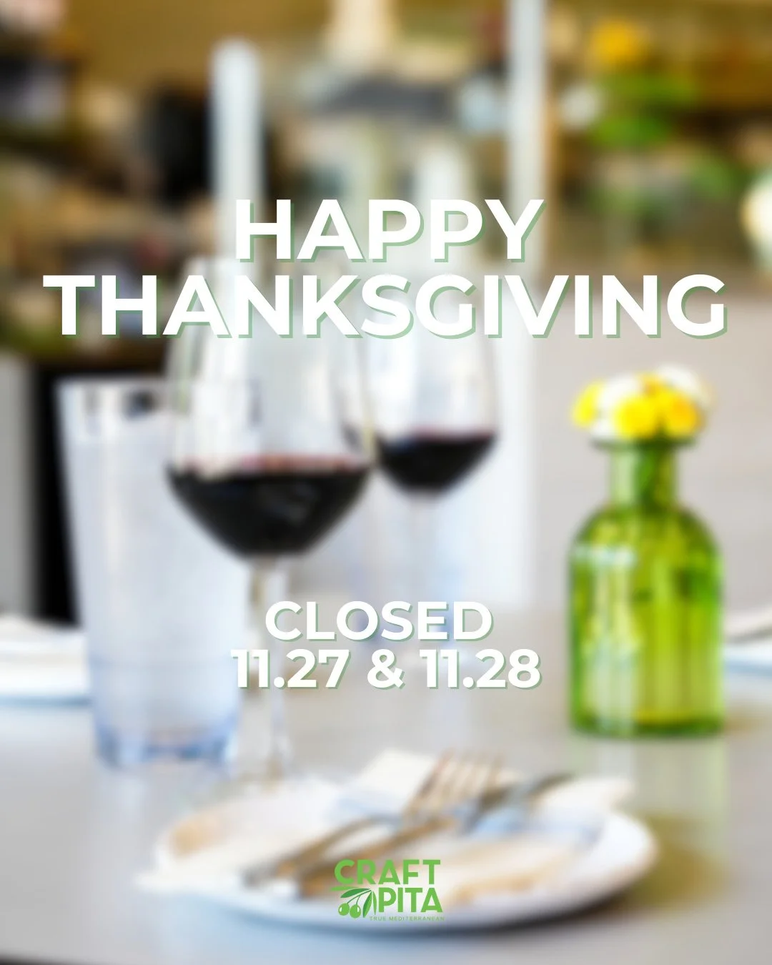 Today is the LAST DAY to pick-up your turkey orders! We will be closed on Thanksgiving, 11/26 and Black Friday 11/27 - see you all this weekend. Have a safe and wonderful Thanksgiving!!