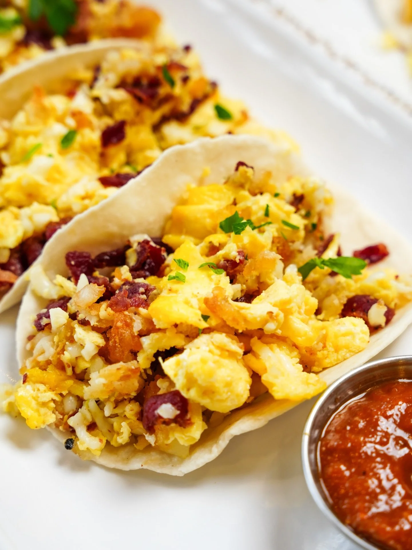 Tex Med Breakfast Tacos 🌮 🇱🇧

Beef Bacon &amp; Feta Potato breakfast tacos are available every Saturday and Sunday! Made to order flour tortillas, fresh cracked eggs, saut&eacute;ed onions, Lebanese cheese blend, and crispy hashbrowns are a great 