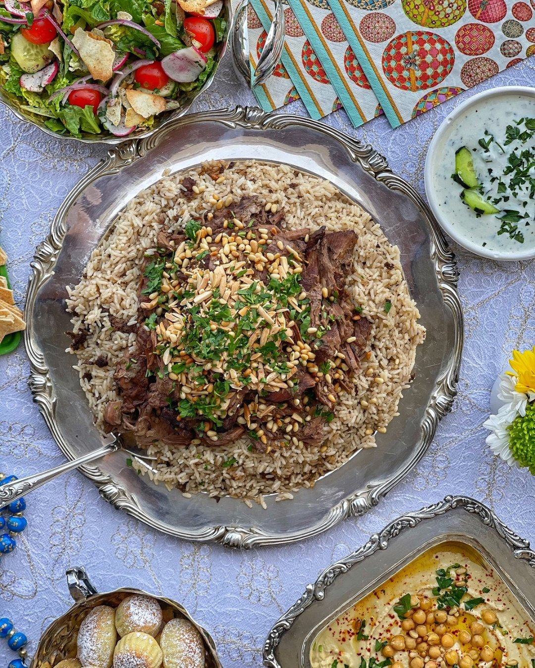 Easter Special Take &amp; Bake 🐑🐣🥗⁠
⁠
Bring the whole family together with this work free meal. Pre-order and pick up SATURDAY 4/4, meal includes:⁠
⁠
1.5 lb Truth BBQ smoked lamb⁠
⁠
Lebanese rice⁠
⁠
Fattoush salad⁠
⁠
Cucumber yogurt⁠
⁠
Hummus &amp
