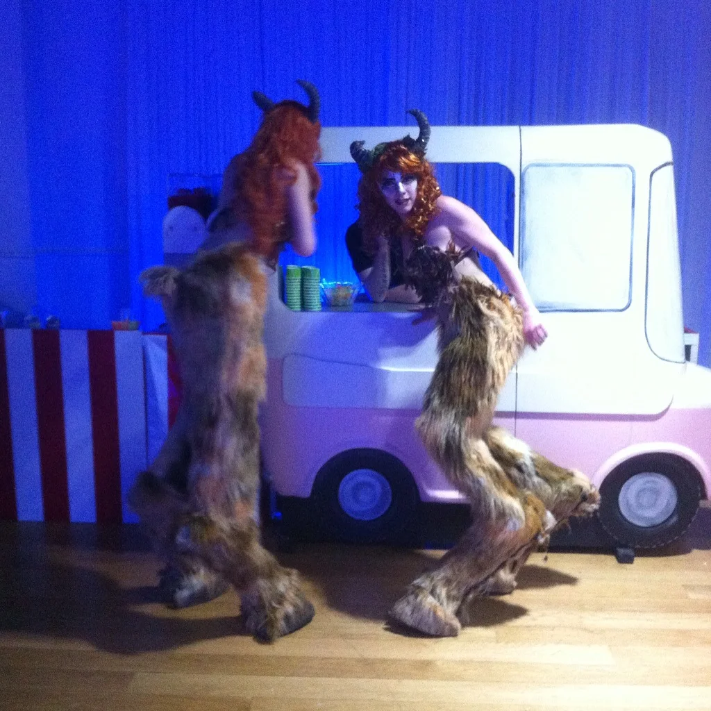 Mock ice cream van