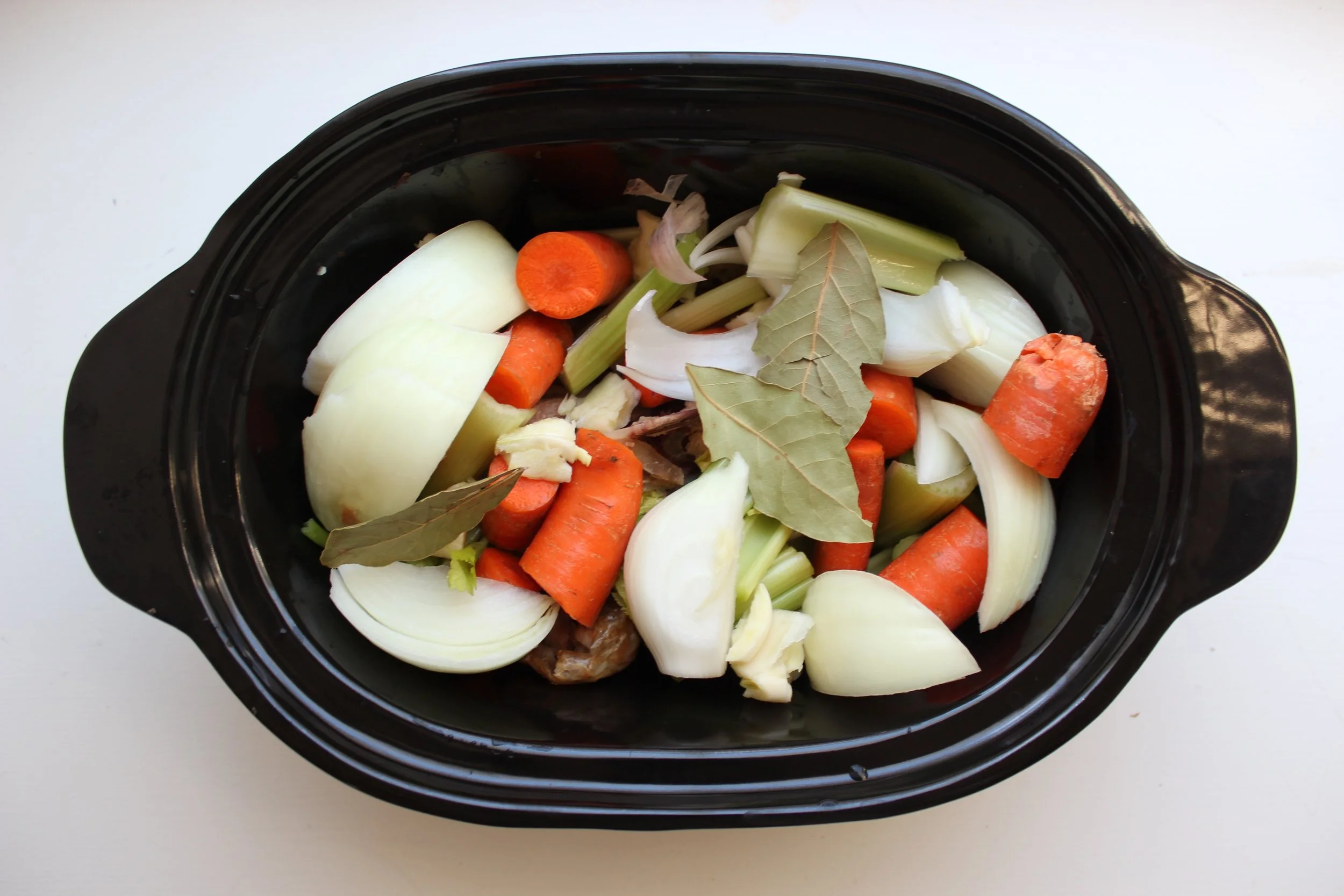 Crockpot Chicken Bone Broth