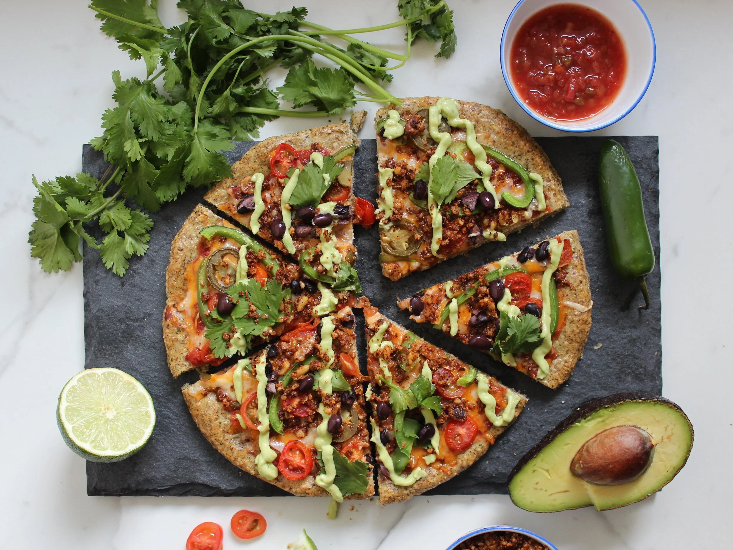 Grainless Taco Pizza