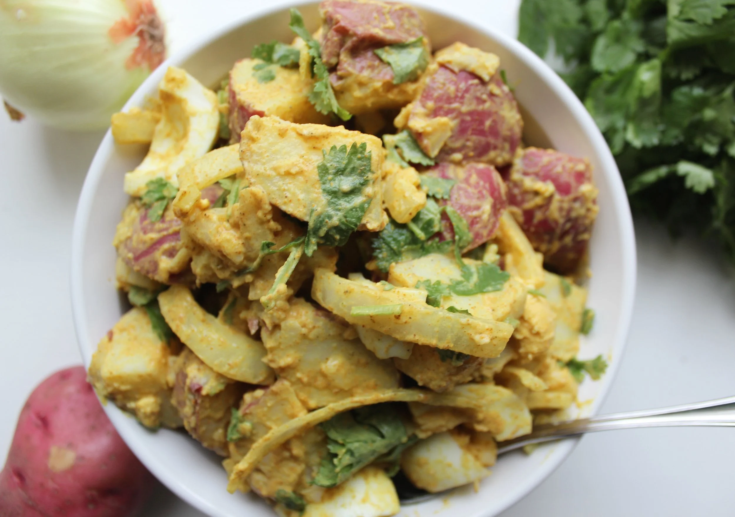Turmeric Curry Potato Salad
