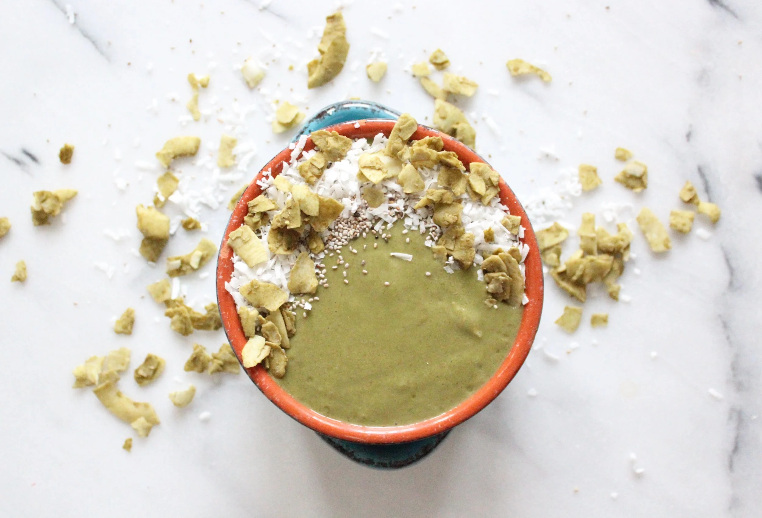 Green Pina Colada Smoothie Bowl