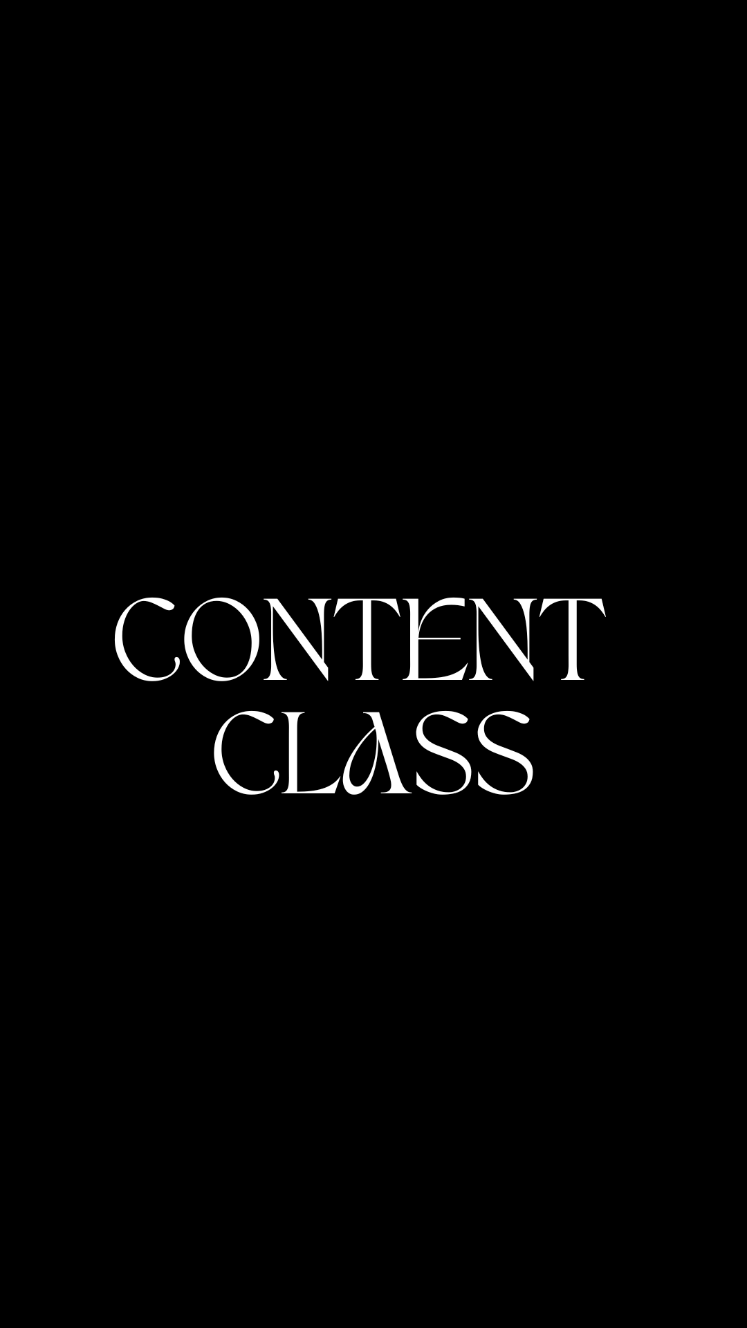 Content Class – 6 Week LIVE Accountability + Coaching Container