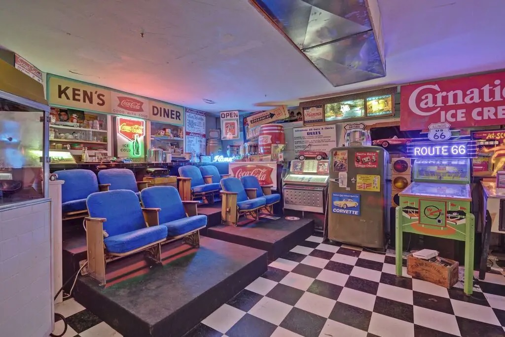 Normally, this would be another gorgeous house on a meticulously gardened acre but this home has something truly special to offer. Down the hallway past the kitchen you'll enter the Theater Room replete with fully vintage pinball and other unique ga…