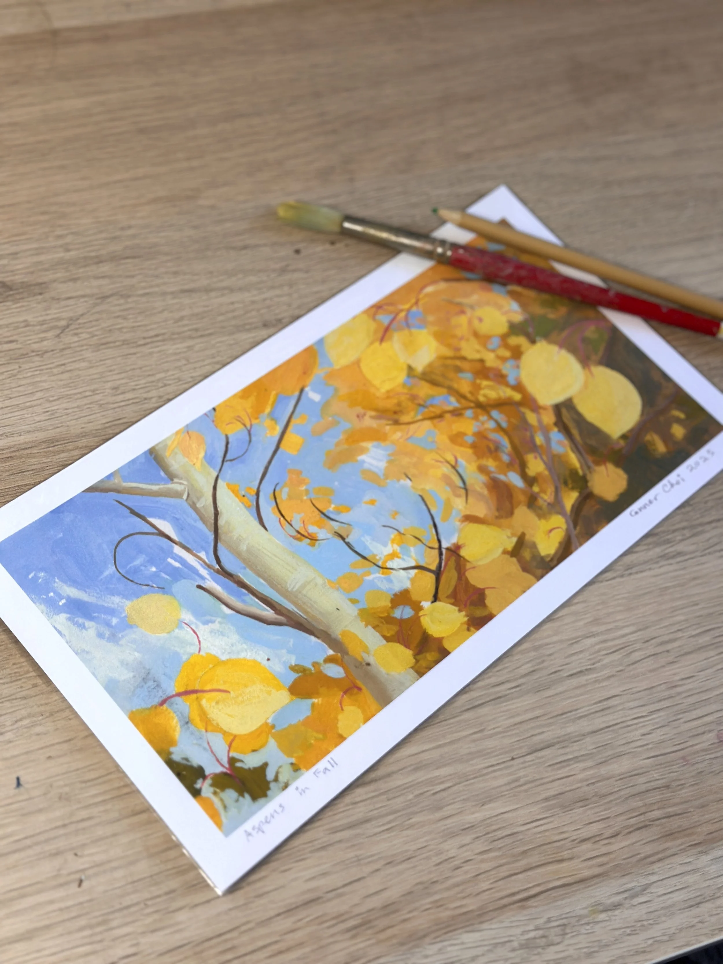 Aspens in Fall (Un Framed)