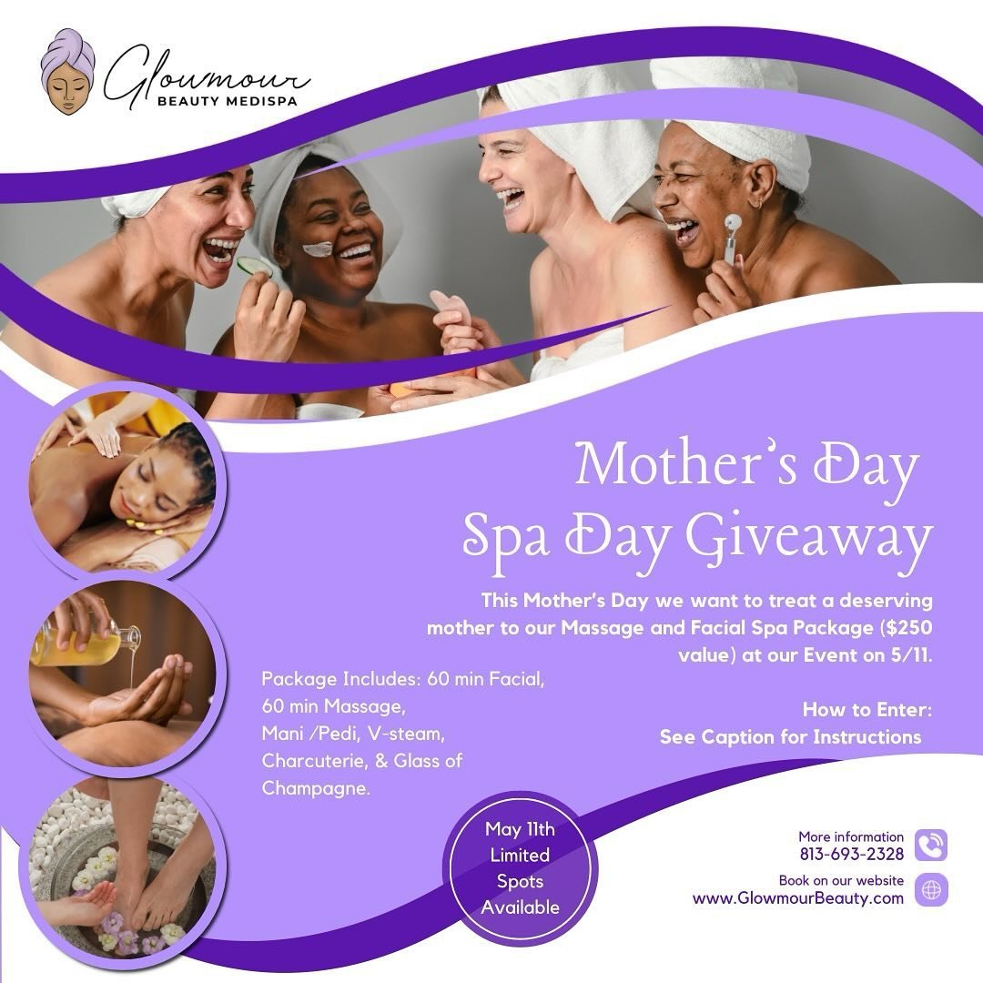 Hey #Mama&rsquo;s We got something special for you! 

We are giving away one of our Spa Packages for our Mothers Day Event May 11th! It&rsquo;s the Massage &amp; Facial Package valued at $250! Giveaway will run from Friday to Sunday 11:59pm with the 