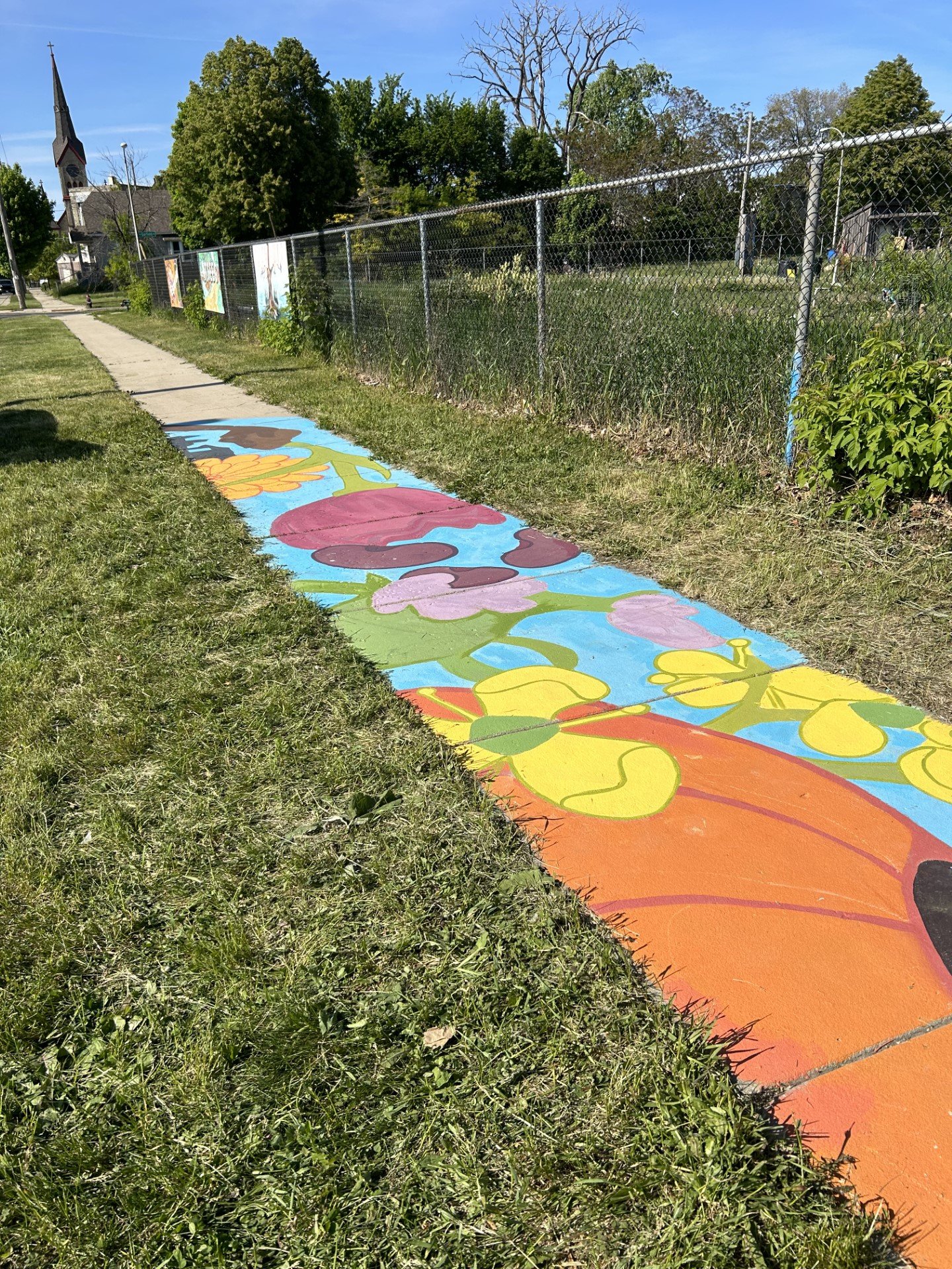 Fruits of Labor” a Sidewalk Mural at Alice's Garden Urban Farm — Tamarack  Waldorf School