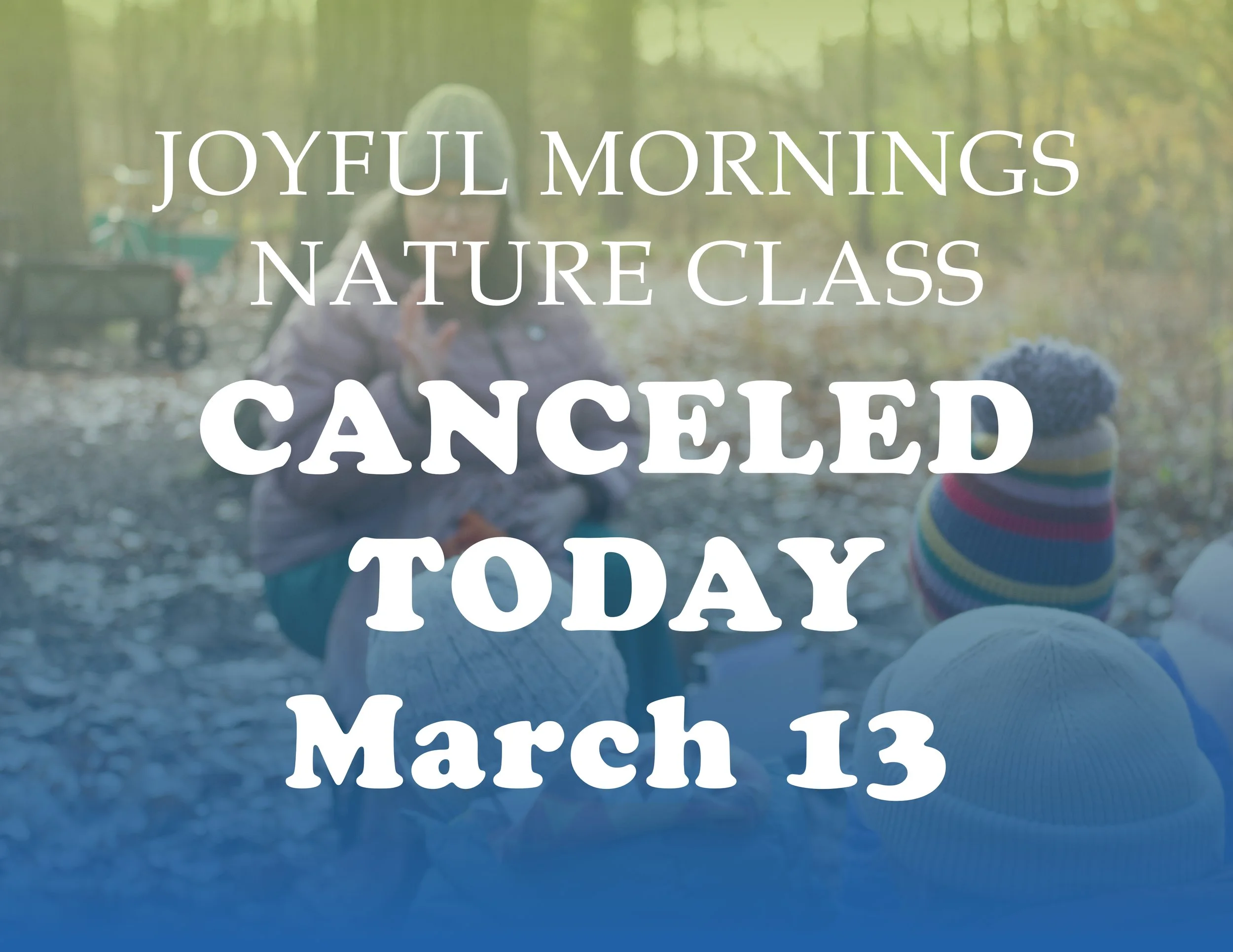 Joyful Mornings Nature Class at the Urban Ecology Center