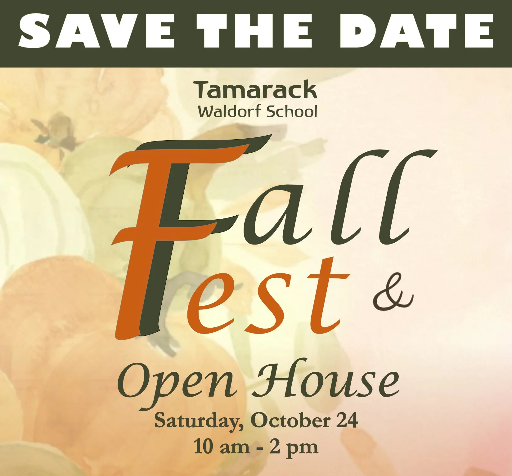 🍂Its time for our much-loved annual Fall Festival&mdash;and this year, we&rsquo;re opening the celebration even wider! 

We&rsquo;re inviting parents and guardians, prospective families, and members of our wider community to come experience Tamarack
