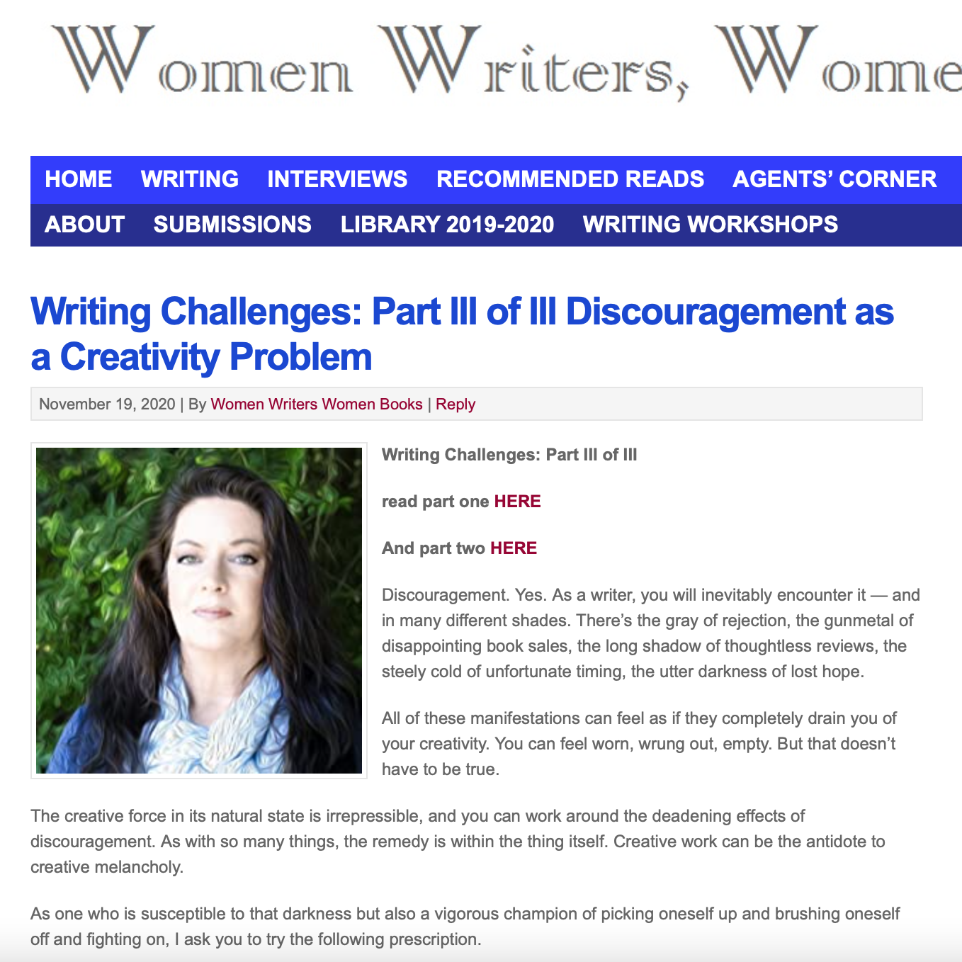 Part III of III for Women Writers...