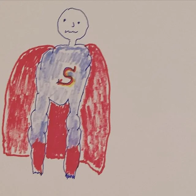 Felix #arthelps #artheals #art #rikers #artinjails #selfportrait #superman #artwork