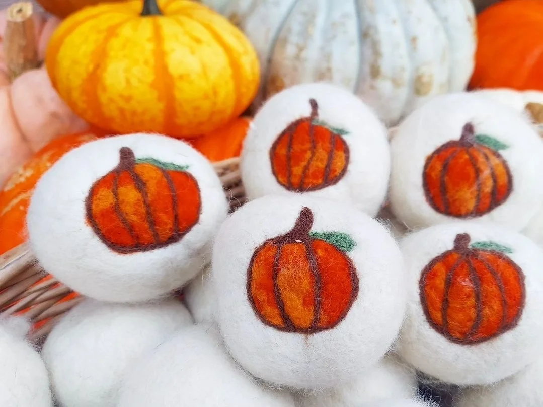 Pumpkin Wool Dryer Ball