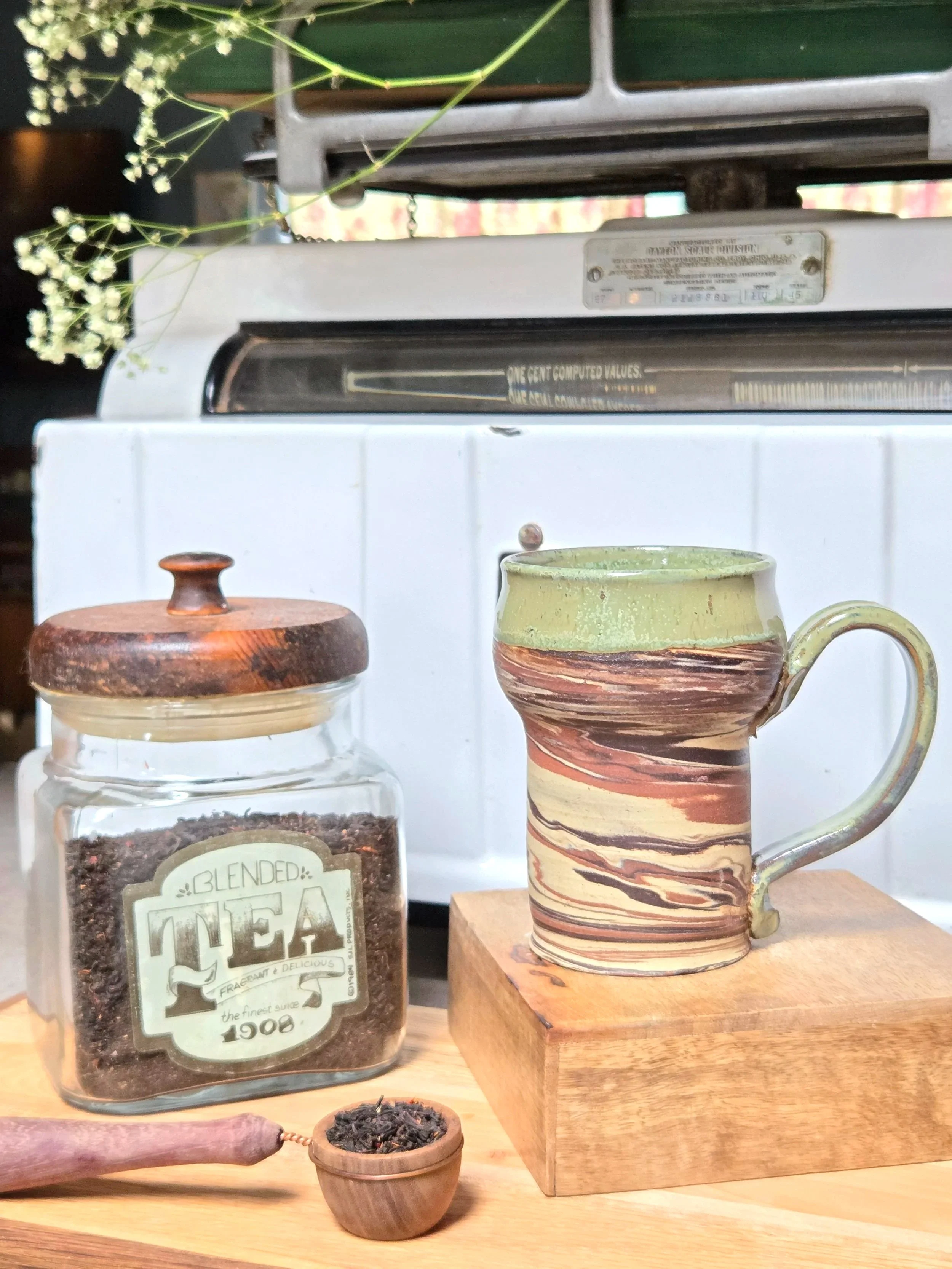 Medium Tankard with exposed marbling (see details)