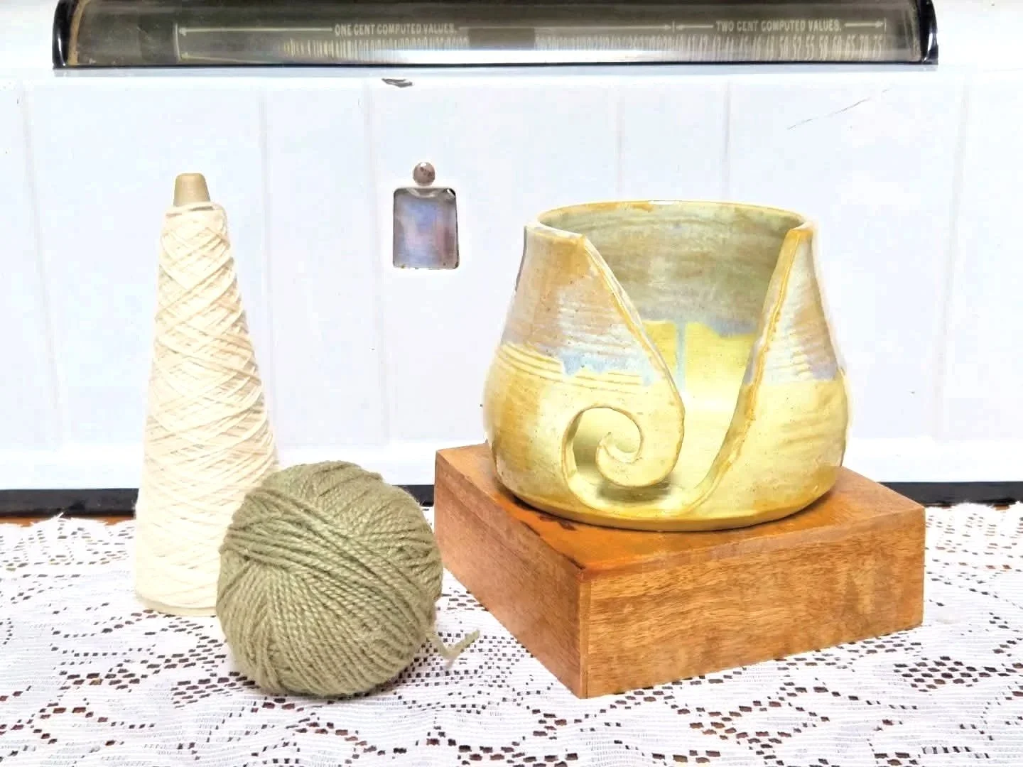 Blue 'n' Yellow Yarn Bowl