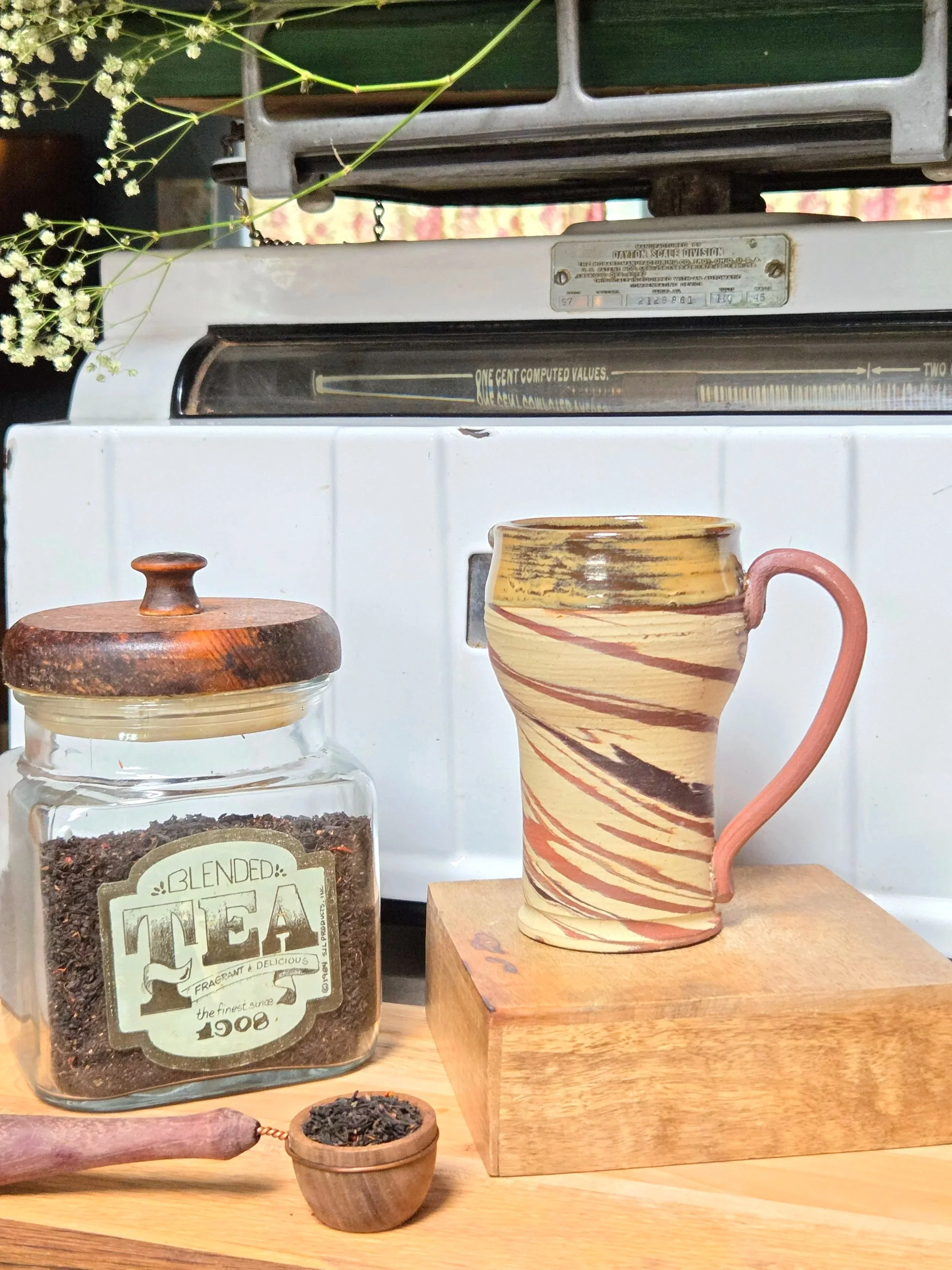 Medium Tankard with exposed marbling (see details)