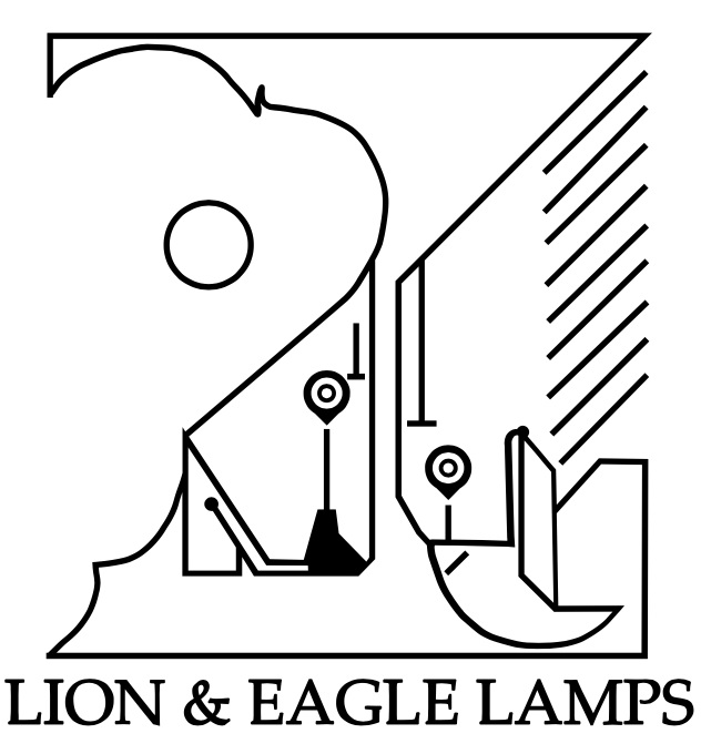 Lion and Eagle Lamps