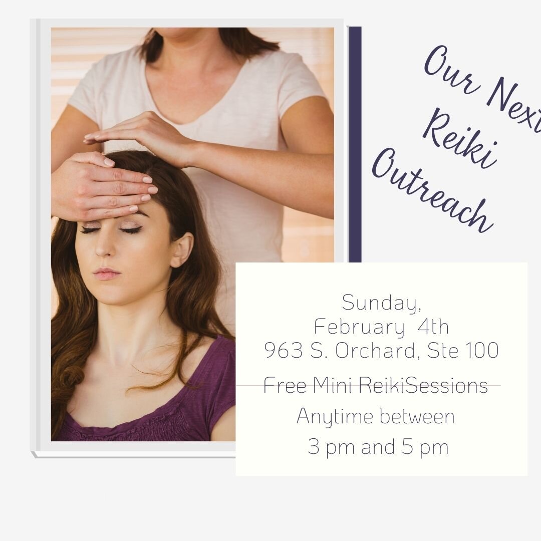 This is a free event. Reiki Outreach this Sunday! Reiki practitioners gathers to share Reiki with you! This event is free! If you have been curious, need a tuneup, or you have questions, join us! We hope to see you here!
#reikirenewal #boisereiki #en