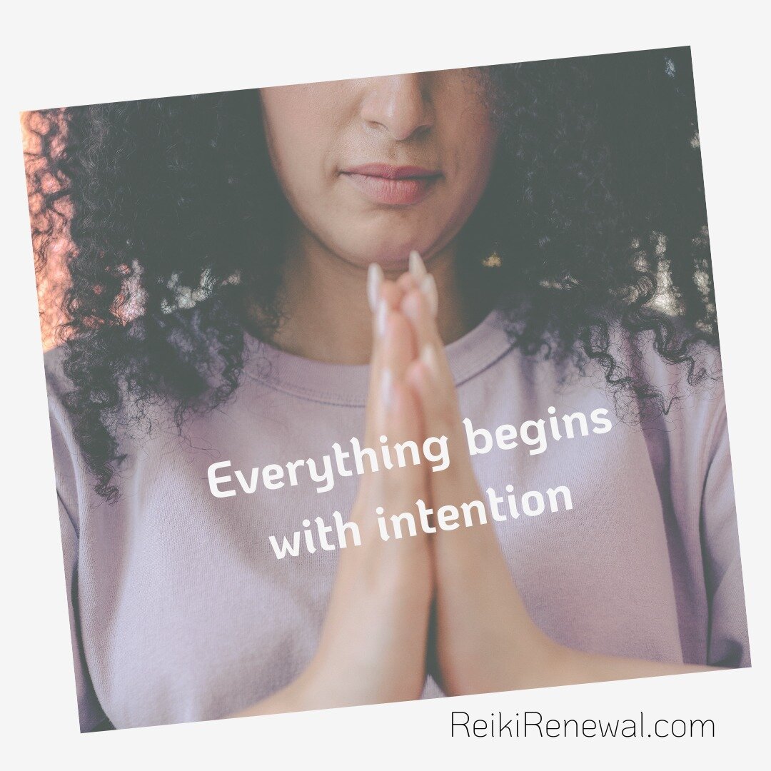 Everything begins with intention. Do your intentions match your energy for the day?

#reikirenewal #intentions #beginnings #matchyourenergy